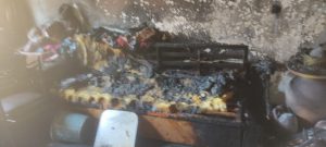 Gönen’de Gündoğdu mahallesi 223 sokakta bir evde çıkan yangın evde