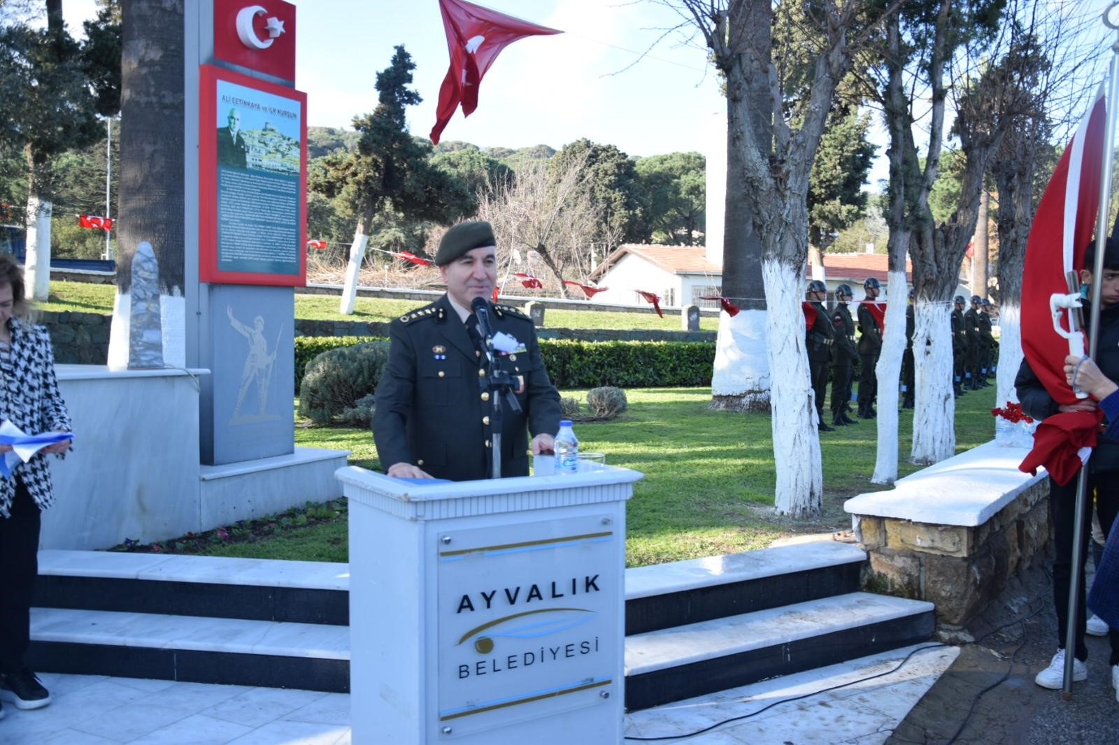 Ayvalık’ta Çanakkale Zaferi’nin 108. yıl dönümü törenle kutlandı