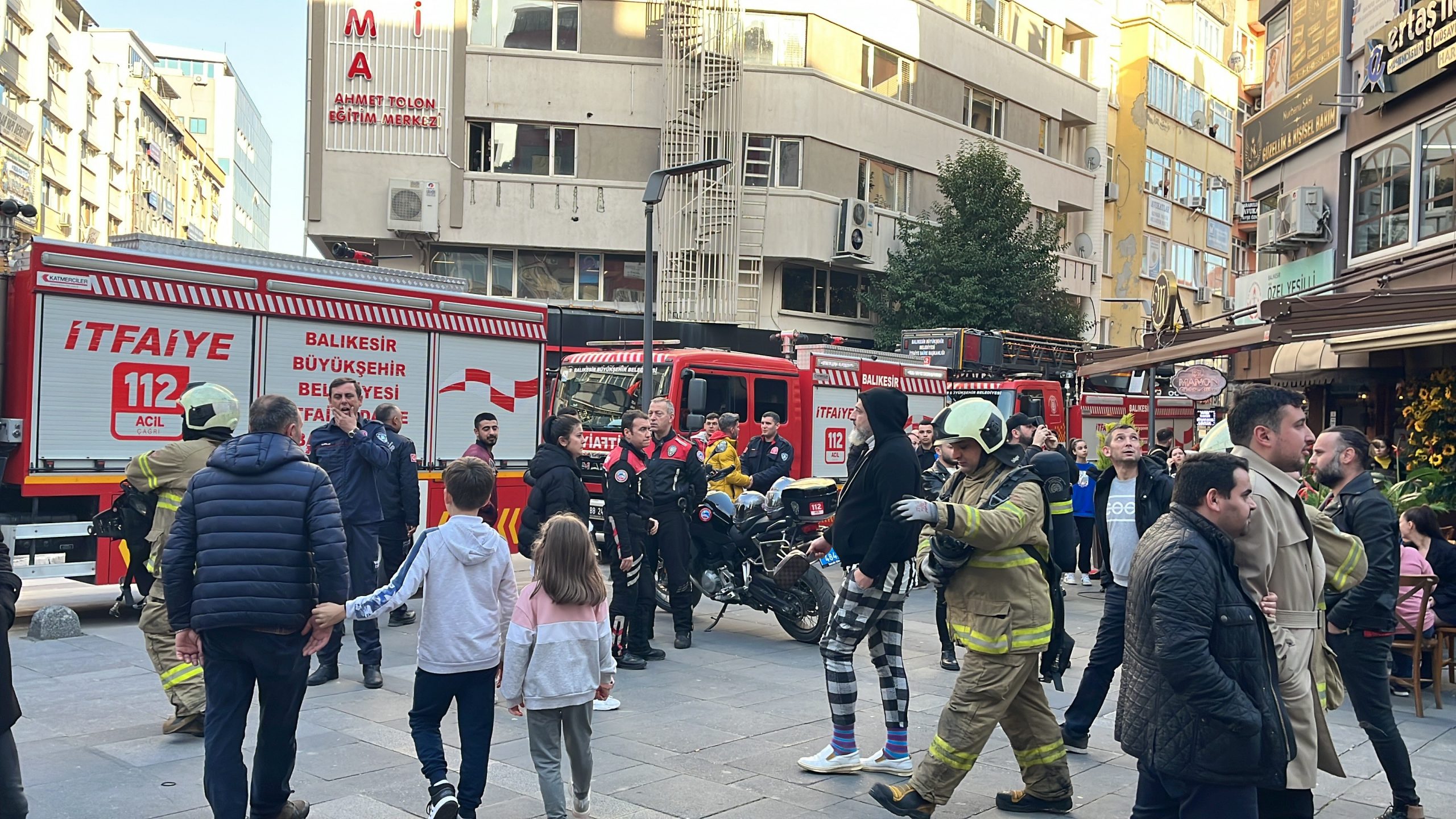 Balıkesir’de bir lokantanın bacasında