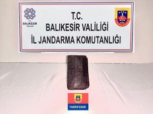 Gömeç’te jandarma tarafında yapılan operasyonda, Sümer dönemine ait olduğu değerlendirilen