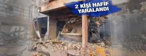 Dursunbey’de 48 daireler olarak bilinen sitenin bir bloğunda kalorifer kazanı