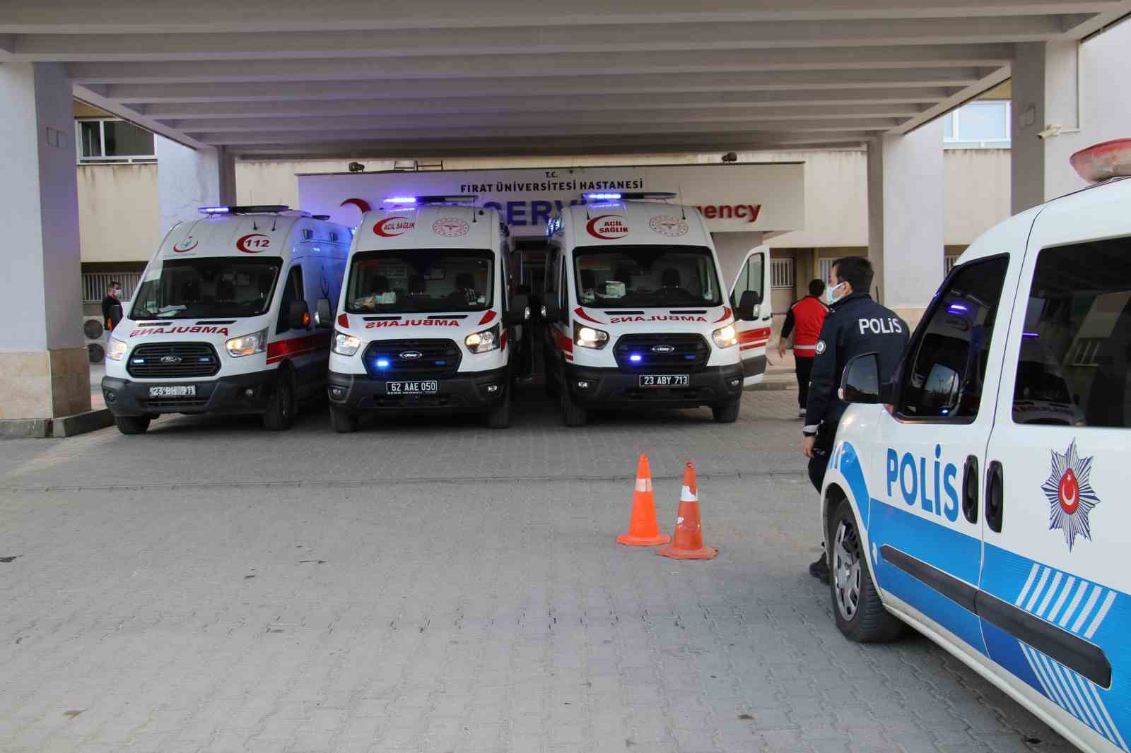 ĞIR YARALANAN ÇOCUK, AMBULANSLA FIRAT ÜNİVERSİTESİ HASTANESİ’NE KALDIRILDI.