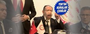 Yüksek Seçim Kurulunda (YSK) yapılan kura çekimi ile cumhurbaşkanı adaylarının