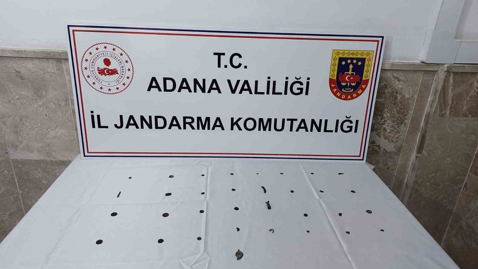 ADANA’DA BİR ŞAHSIN ÜZERİNDE 27 ADET BRONZ SİKKE, 1 ADET