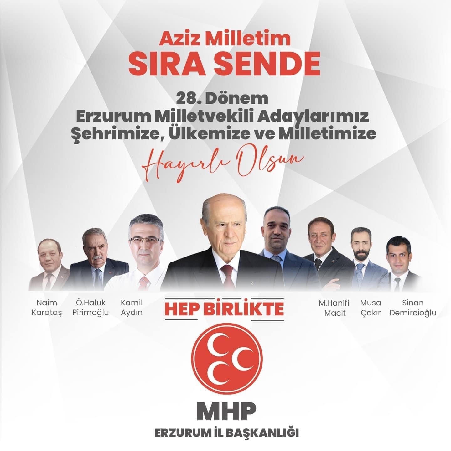 AK PARTİ’NİN ARDINDAN MHP’DE DE ADAY TANITIM TOPLANTISI YAPILACAK.
