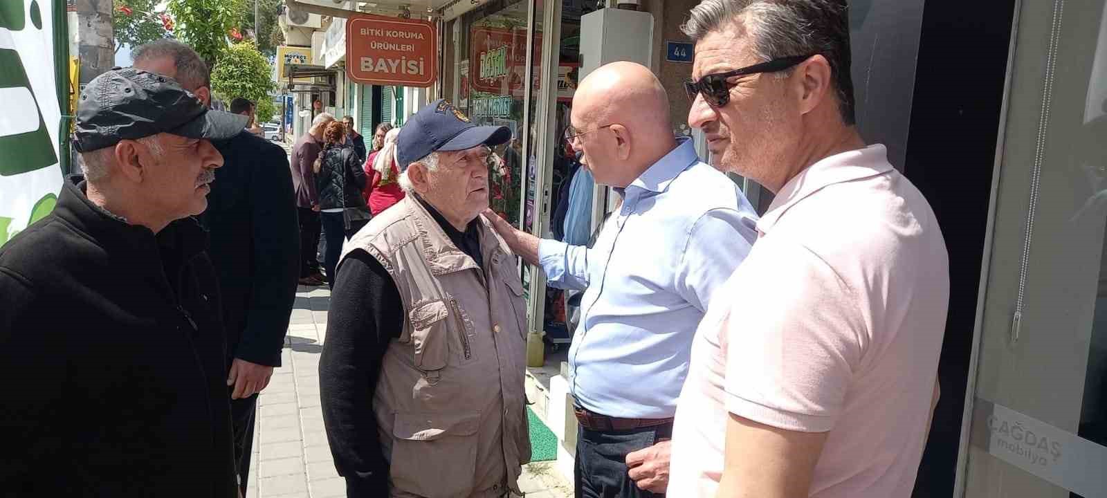 PAZAR YERİ ZİYARETİNDE VATANDAŞLAR,  AK PARTİ BALIKESİR MİLLETVEKİLİ İSMAİL