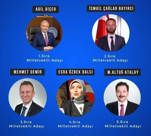 AK PARTİ'NİN KÜTAHYA MİLLETVEKİLİ ADAYLARI BELLİ OLDU