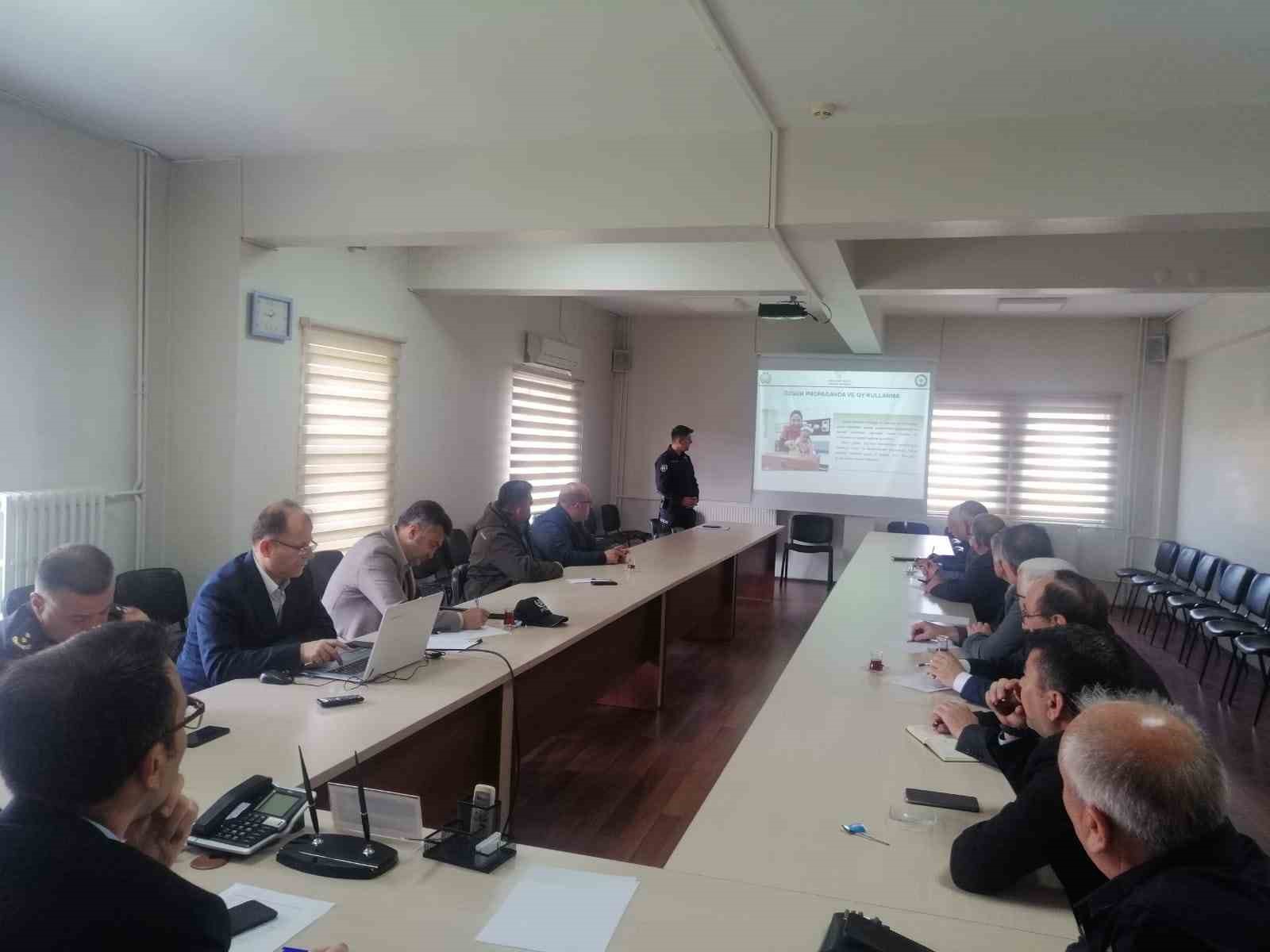 ALAPLI’DA SEÇİM GÜVENLİĞİ TOPLANTISI YAPILDI  (ZONGULDAK)