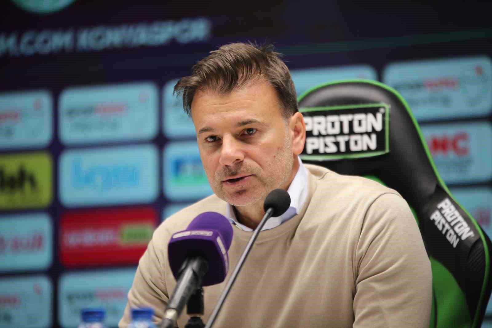 KONYASPOR TEKNİK DİREKTÖRÜ ALEKSANDAR STANOJEVİC, ANTALYASPOR KARŞISINDA ALDIKLARI BERABERLİKTEN DOLAYI