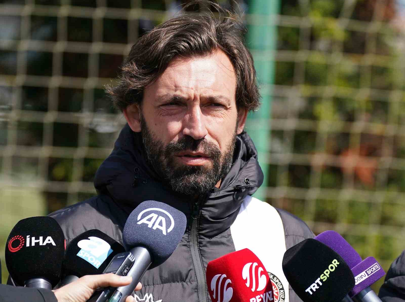FATİH KARAGÜMRÜK TEKNİK DİREKTÖRÜ ANDREA PİRLO, FENERBAHÇE MAÇI HAZIRLIKLARINA TÜM