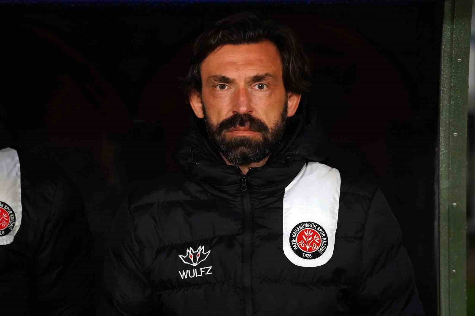 FATİH KARAGÜMRÜK TEKNİK DİREKTÖRÜ ANDREA PİRLO, SON OYNADIKLARI FENERBAHÇE MAÇINA