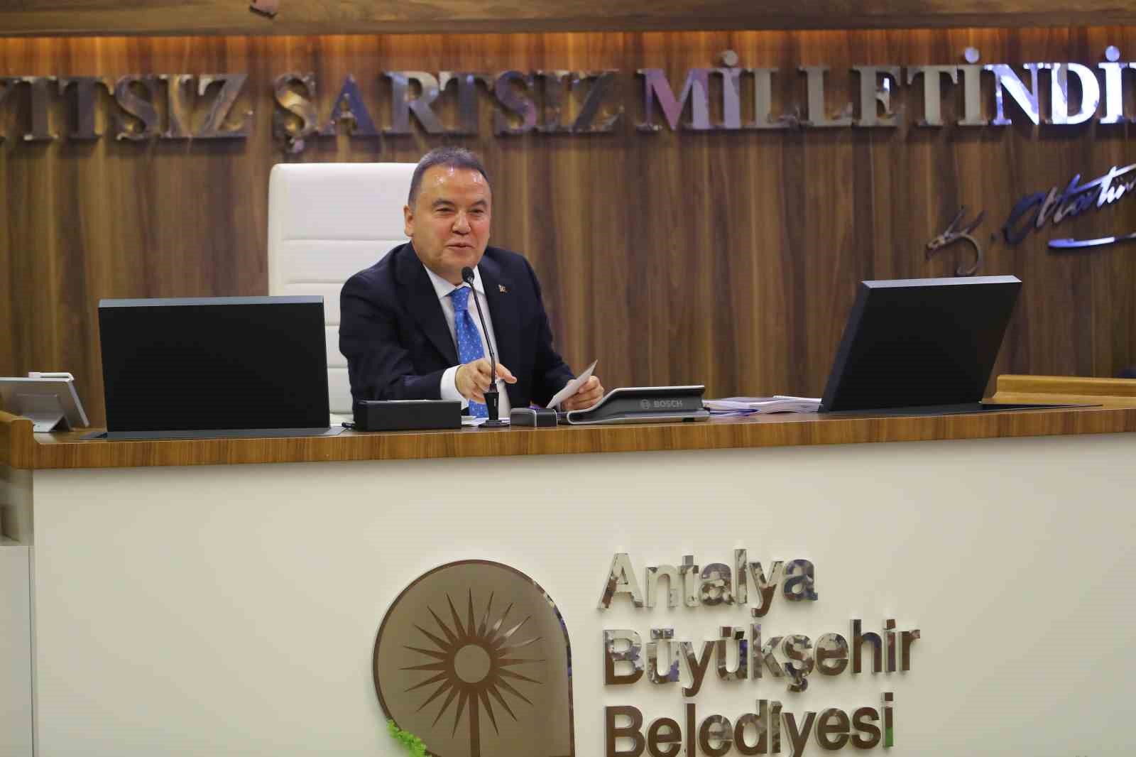 ANTALYA BÜYÜKŞEHİR BELEDİYE BAŞKANI MUHİTTİN BÖCEK BAŞKANLIĞINDA GERÇEKLEŞTİRİLEN BÜYÜKŞEHİR BELEDİYE