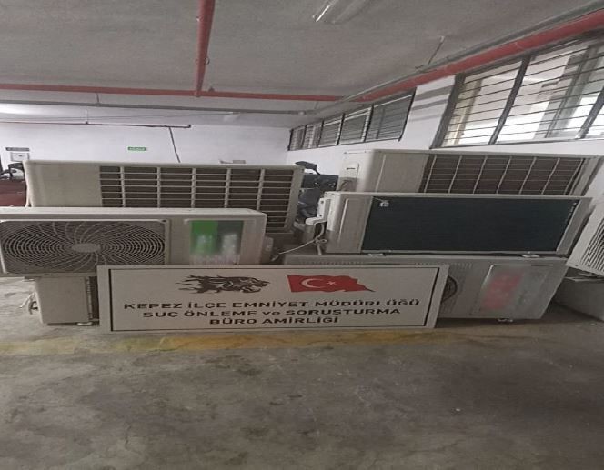 ANTALYA'DA  8 ADET KLİMA DIŞ ÜNİTESİ ÇALAN 3 KİŞİDEN