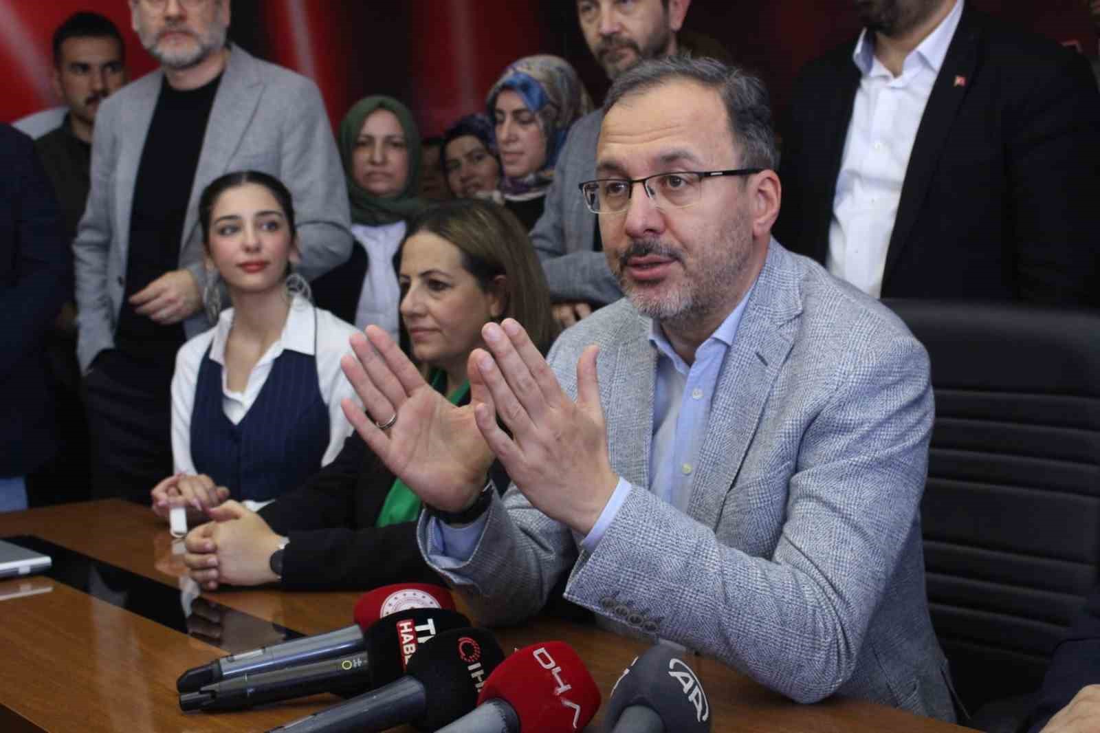 GENÇLİK VE SPOR BAKANI MEHMET MUHARREM KASAPOĞLU, "6'LI MASANIN BİZİM