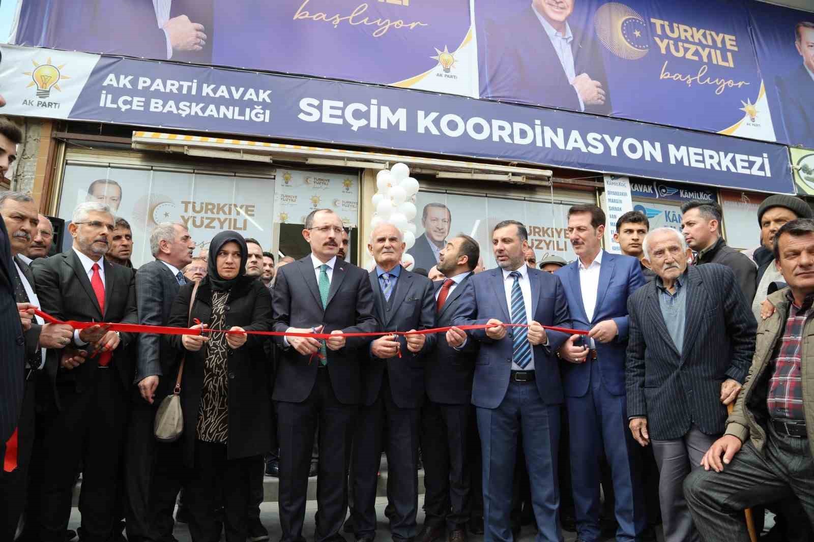 AK PARTİ KAVAK SEÇİM KOORDİNASYON MERKEZİ AÇILIŞINDA KONUŞAN TİCARET BAKANI