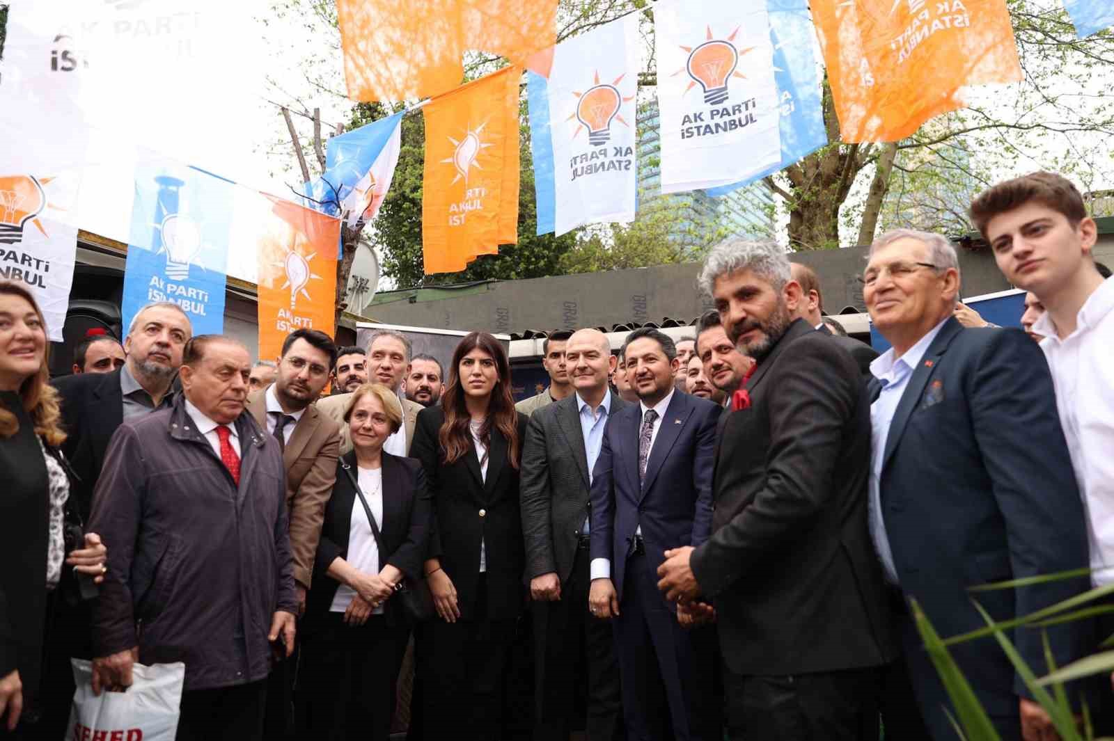 İÇİŞLERİ BAKANI SÜLEYMAN SOYLU SEÇİM ÇALIŞMALARI KAPSAMINSA AK PARTİ BEŞİKTAŞ