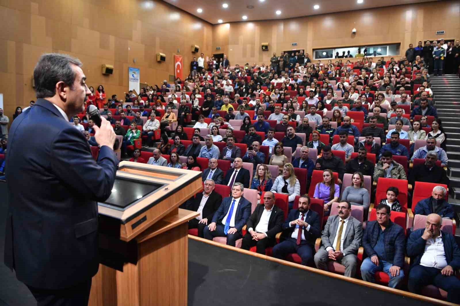 ÇUKUROVA BELEDİYE BAŞKANI SONER ÇETİN, ZORLUKLARIN BİRLİK VE BERABERLİKLE, DAYANIŞMA