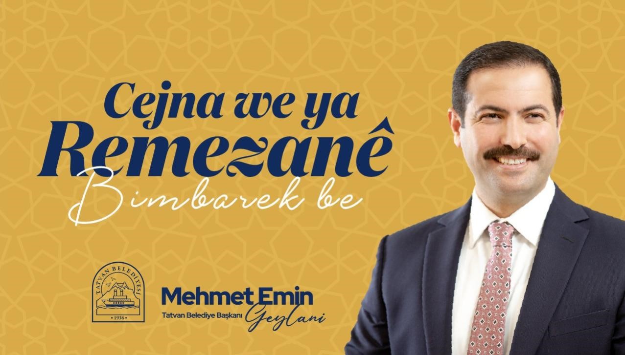 TATVAN BELEDİYE BAŞKANI MEHMET EMİN GEYLANİ, RAMAZAN BAYRAMI DOLAYISIYLA BİR
