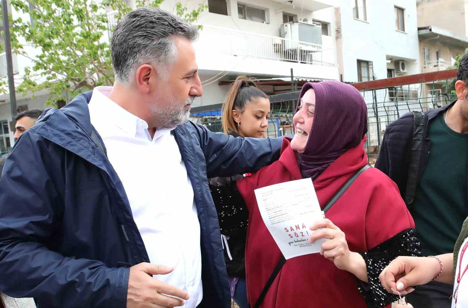 GENEL SEÇİMLER ÖNCESİ MAHALLE GEZİLERİNİ HIZLANDIRAN BAYRAKLI BELEDİYE BAŞKANI SERDAR