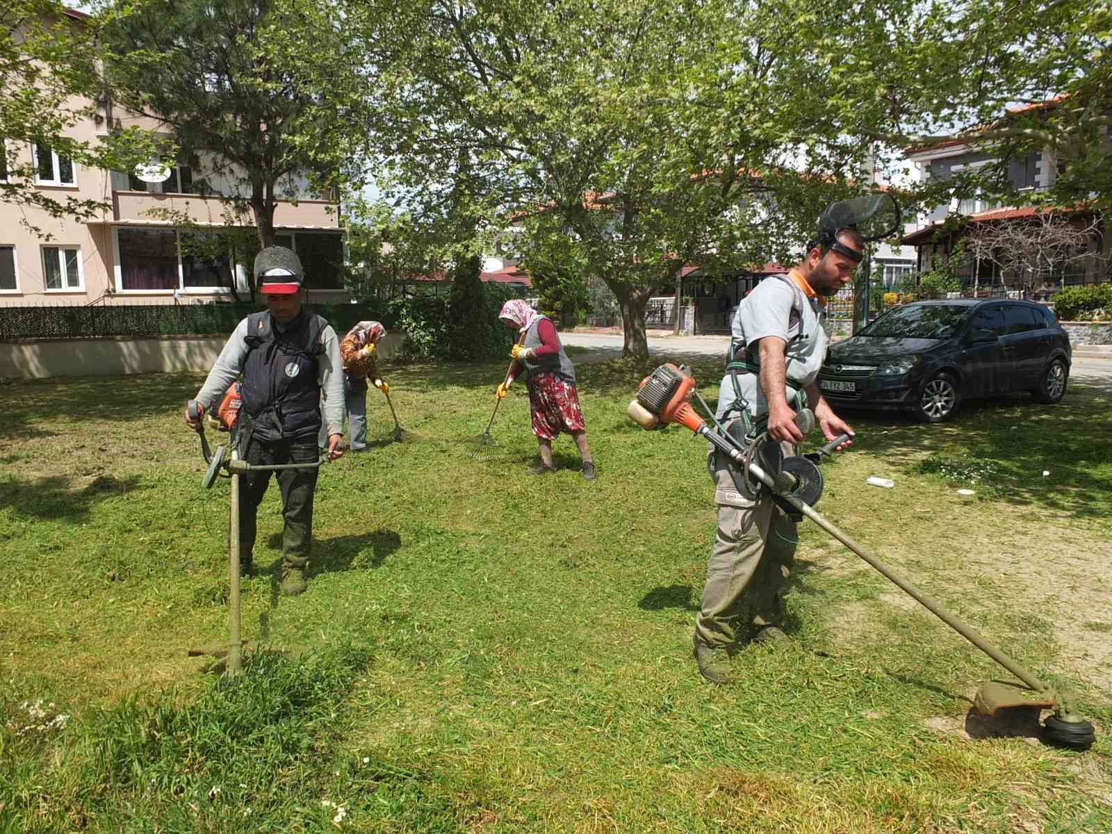 Burhaniye’de Ot Temizleme Timi görev başında OT TEMİZLEME TİMİ