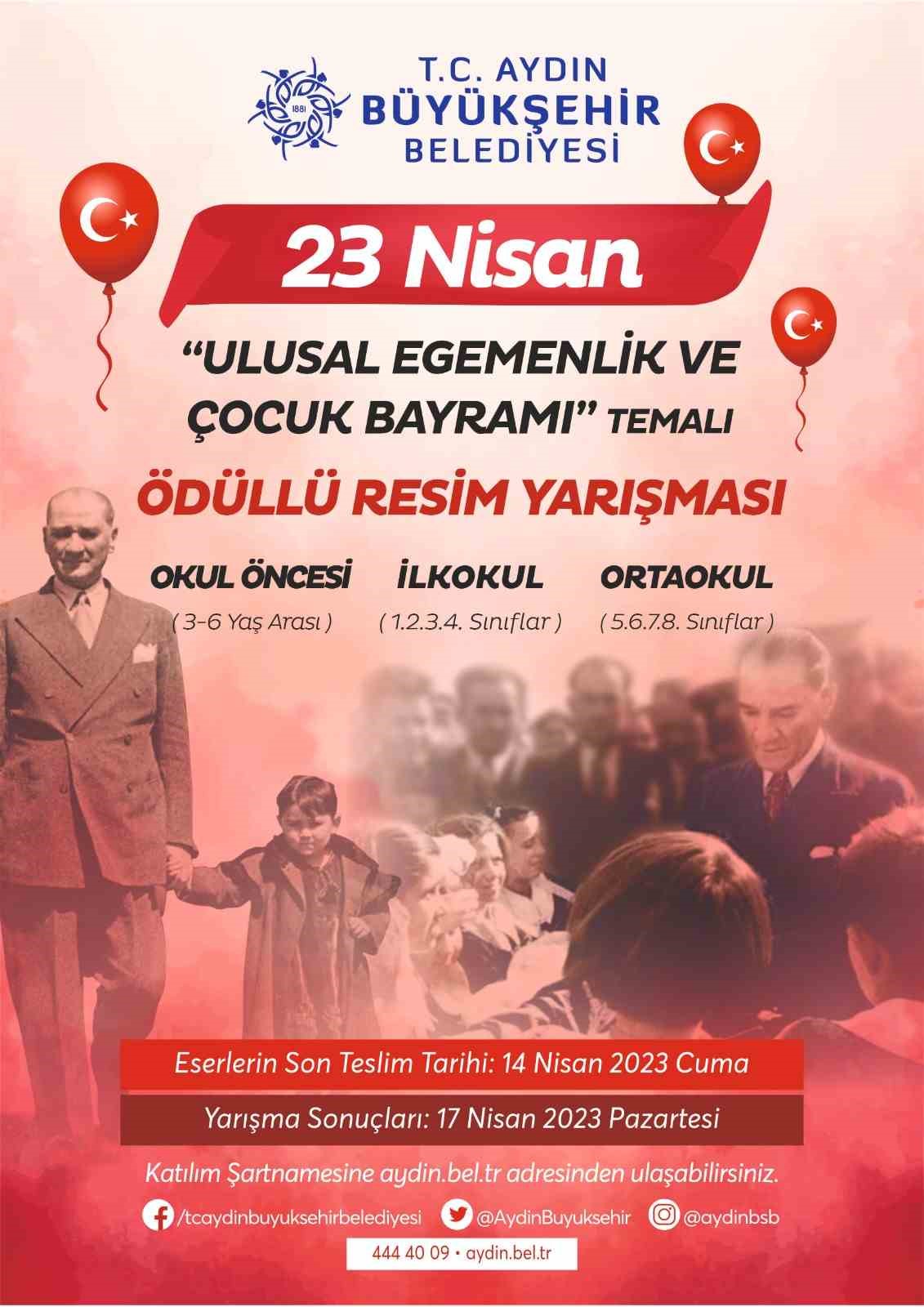 BÜYÜKŞEHİR BELEDİYESİ’NDEN 23 NİSAN TEMALI ÖDÜLLÜ RESİM YARIŞMASI