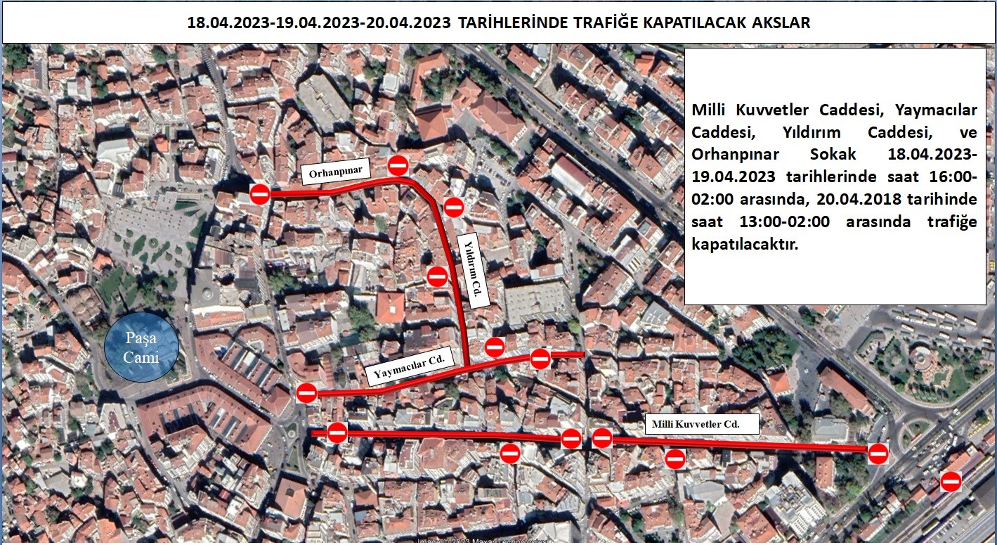ÇARŞI MERKEZDE YOLLAR TRAFİĞE KAPANIYOR