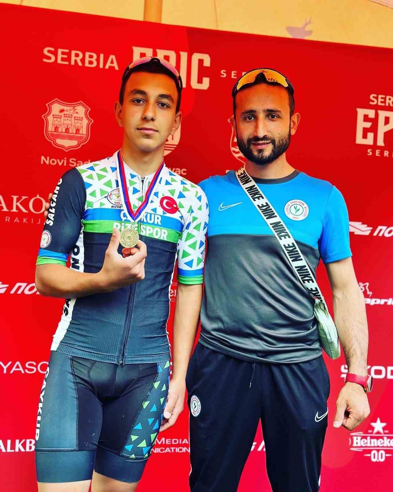 ÇAYKUR RİZESPOR BİSİKLET TAKIMINDA YER ALAN EREN GEÇİM ULUSLARARASI BAŞARI