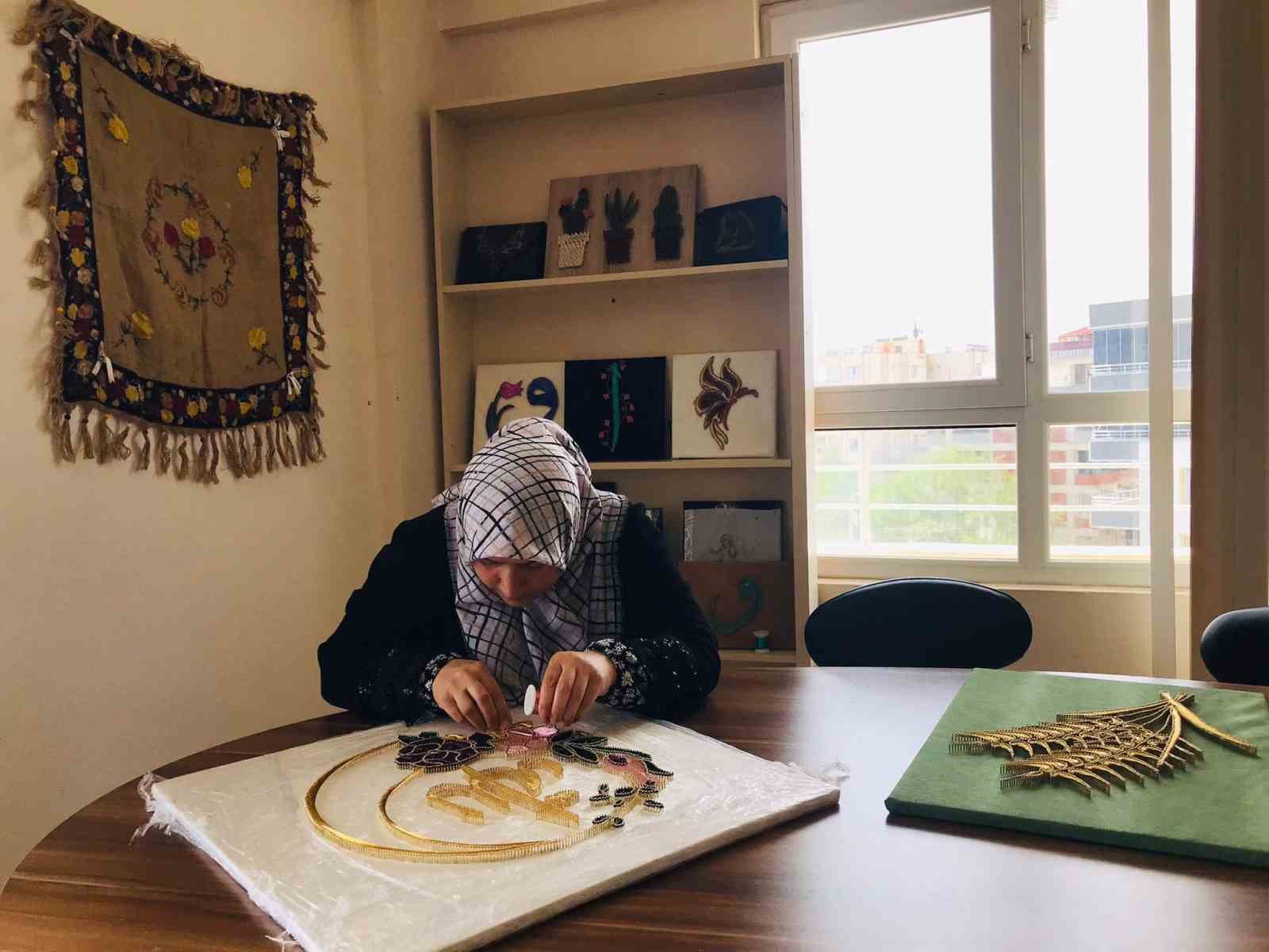 ÇİVİ VE TELLER ŞANLIURFALI KADINLARIN ELLERİNDE SANATA DÖNÜŞÜYOR