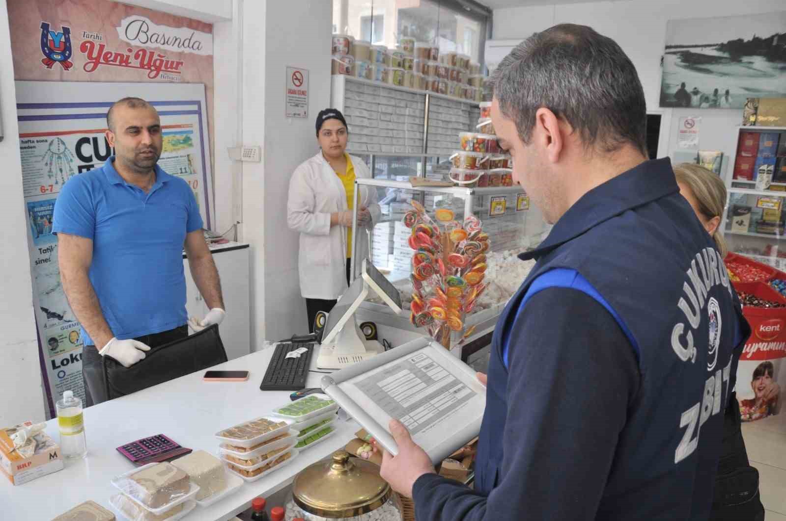 ÇUKUROVA BELEDİYESİ ZABITA MÜDÜRLÜĞÜ’NE BAĞLI EKİPLER, RAMAZAN BAYRAMI ÖNCESİ TATLI