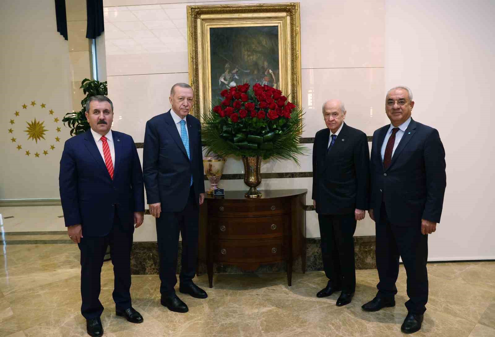 CUMHURBAŞKANI RECEP TAYYİP ERDOĞAN, MHP GENEL BAŞKANI DEVLET BAHÇELİ, BBP