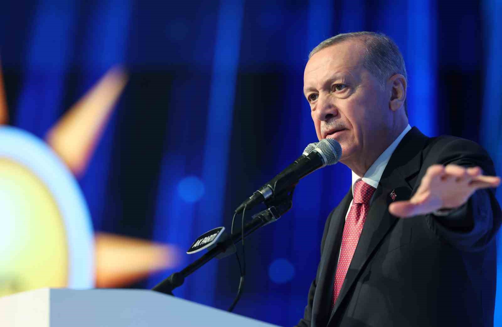 CUMHURBAŞKANI ERDOĞAN, AK PARTİ SEÇİM BEYANNAME VE ADAY TANITIM TOPLANTISINDA