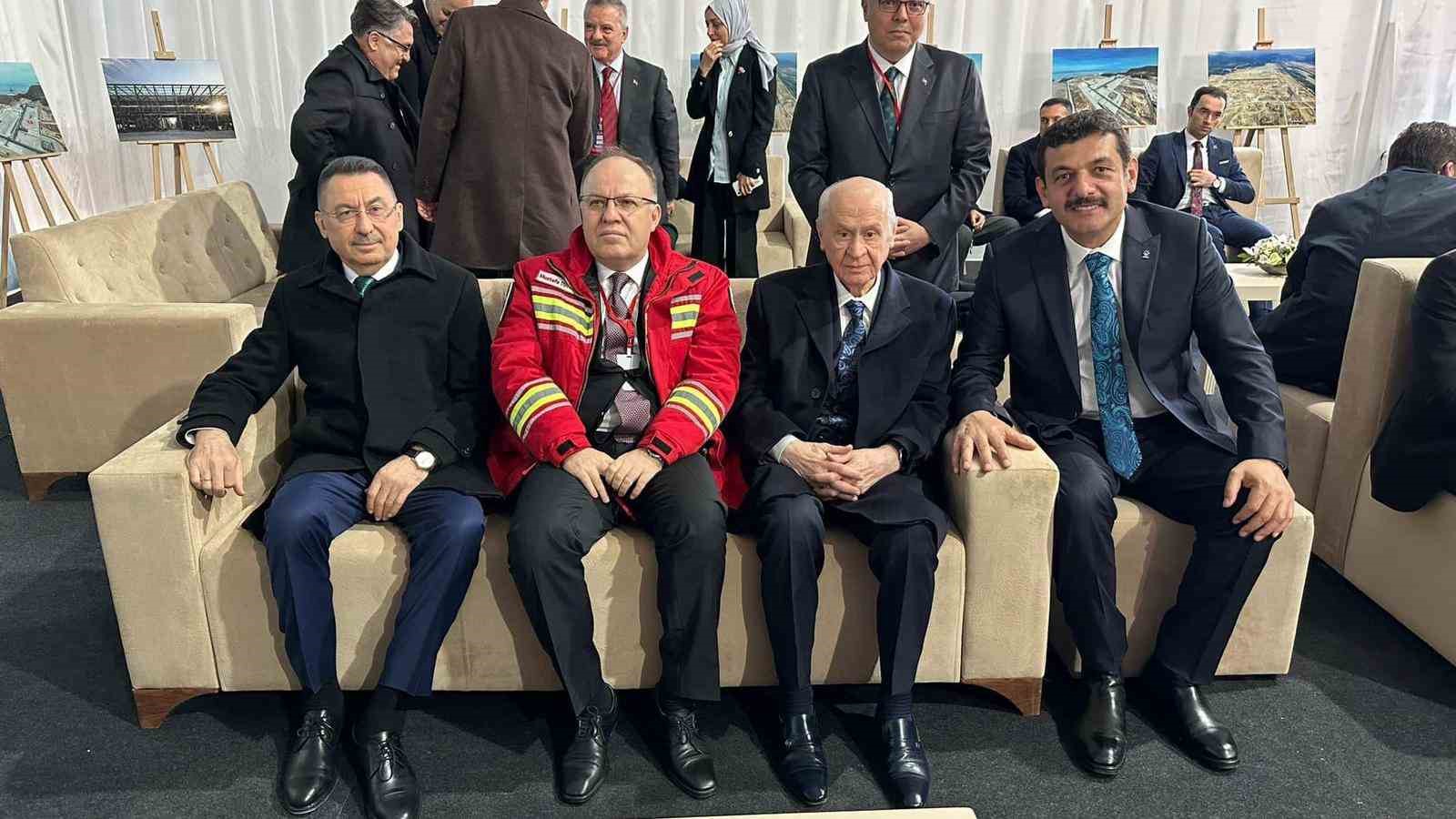 CUMHURBAŞKANI YARDIMCISI FUAT OKTAY VE MHP GENEL BAŞKANI DEVLET BAHÇELİ,