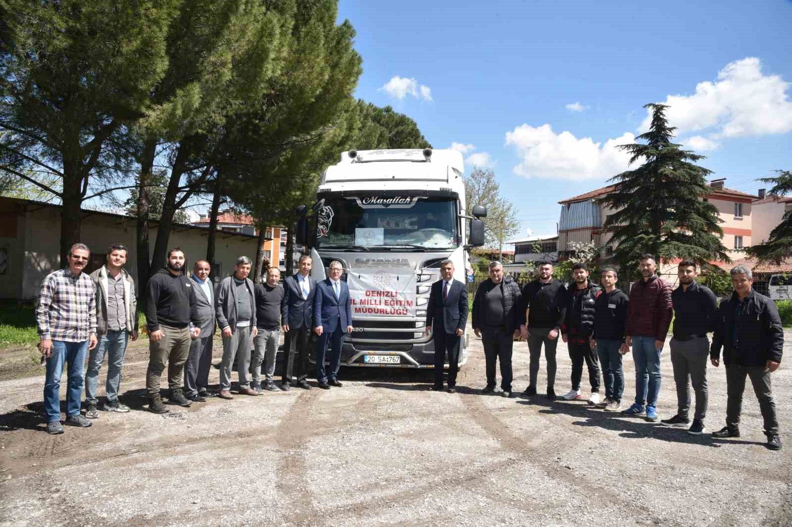 DENİZLİ İL MİLLİ EĞİTİM MÜDÜRLÜĞÜNCE DEPREM BÖLGESİNDEKİ İHTİYAÇLARIN GİDERİLMESİNE YÖNELİK
