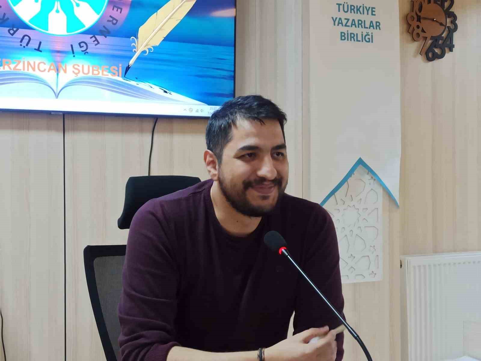 TÜRKİYE YAZARLAR BİRLİĞİ ERZİNCAN ŞUBESİNİN KÜLTÜREL FAALİYETLERİ ÇERÇEVESİNDE KONUK OLAN