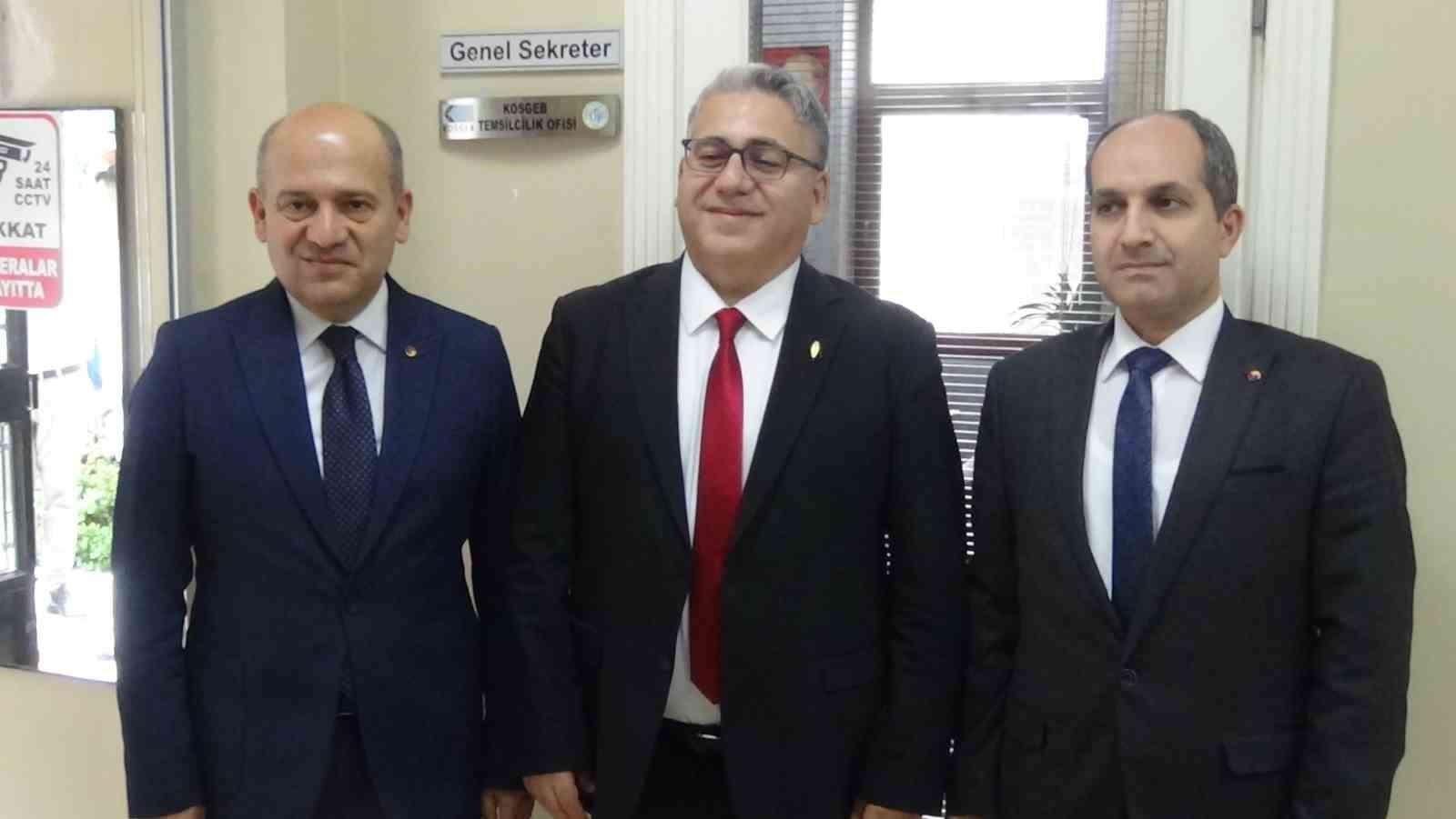 EDREMİT TİCARET ODASI YÖNETİM KURULU BAŞKANI AHMET ÇETİN VE KOSGEB