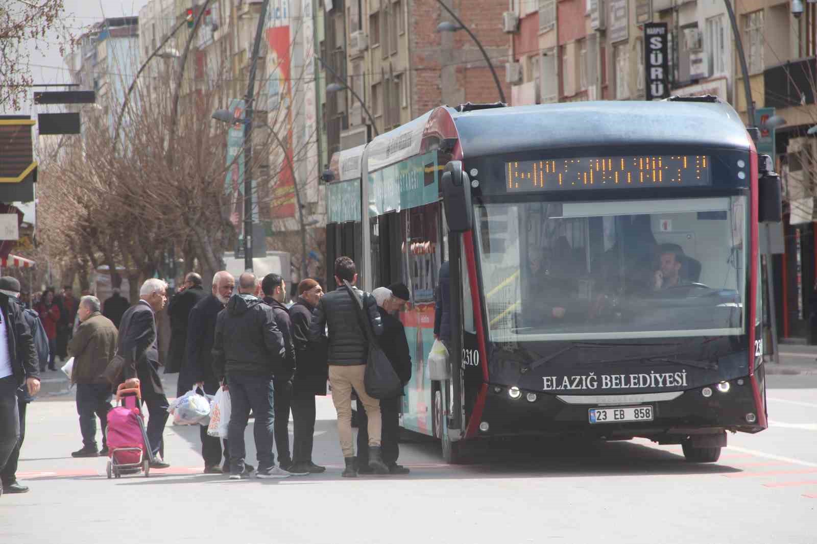 ELAZIĞ BELEDİYESİ,  ÜÇ GÜNLÜK BAYRAM SÜRESİ BOYUNCA ULAŞIM HİZMETİNİ