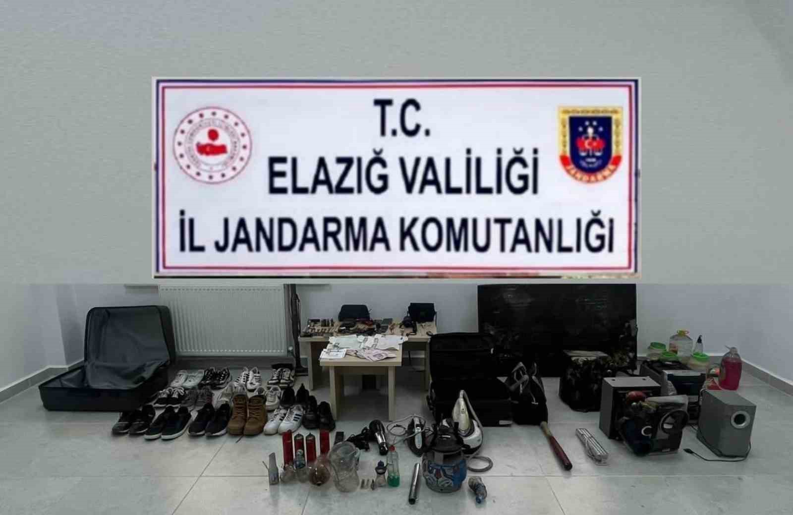 ELAZIĞ’DA İL JANDARMA KOMUTANLIĞI EKİPLERİNCE YAPILAN ÇALIŞMALAR NETİCESİNDE, SON DÖNEMLERDE