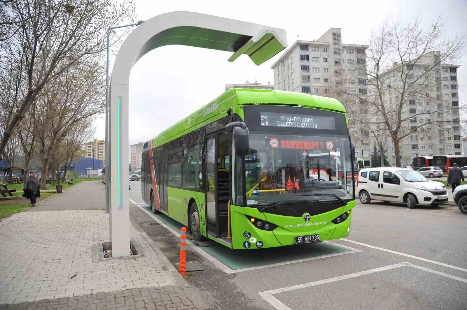 SAMSUN BÜYÜKŞEHİR BELEDİYESİ TARAFINDAN ŞEHRE KAZANDIRILAN ELEKTRİKLİ OTOBÜSLER, ÇEVRE DOSTU