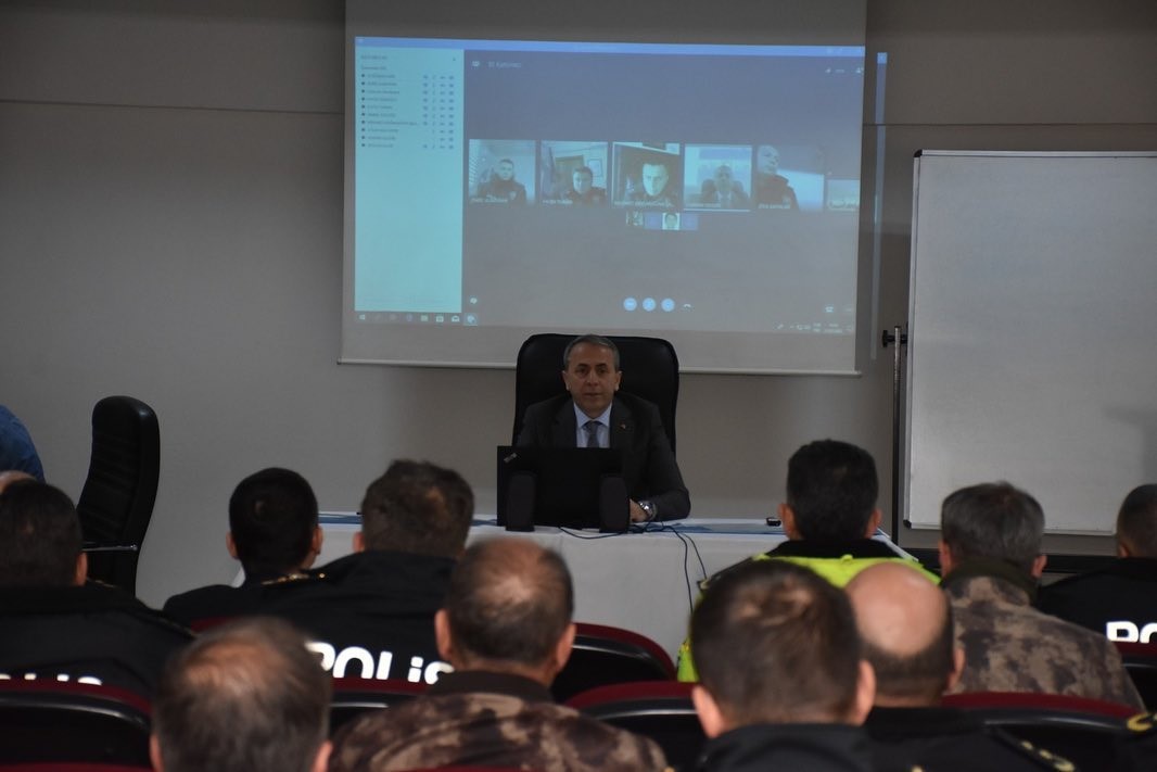 ERZİNCAN İL EMNİYET MÜDÜRÜ KENAN KURT BAŞKANLIĞINDA “SEÇİM GÜVENLİĞİ” TOPLANTISI