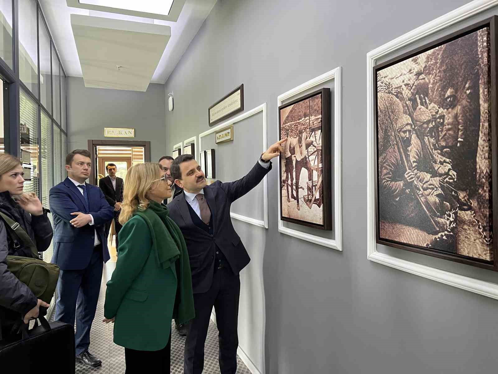 ÇANAKKALE SAVAŞLARI GELİBOLU TARİHİ ALAN BAŞKANI İSMAİL KAŞDEMİR’İ ZİYARET EDEN