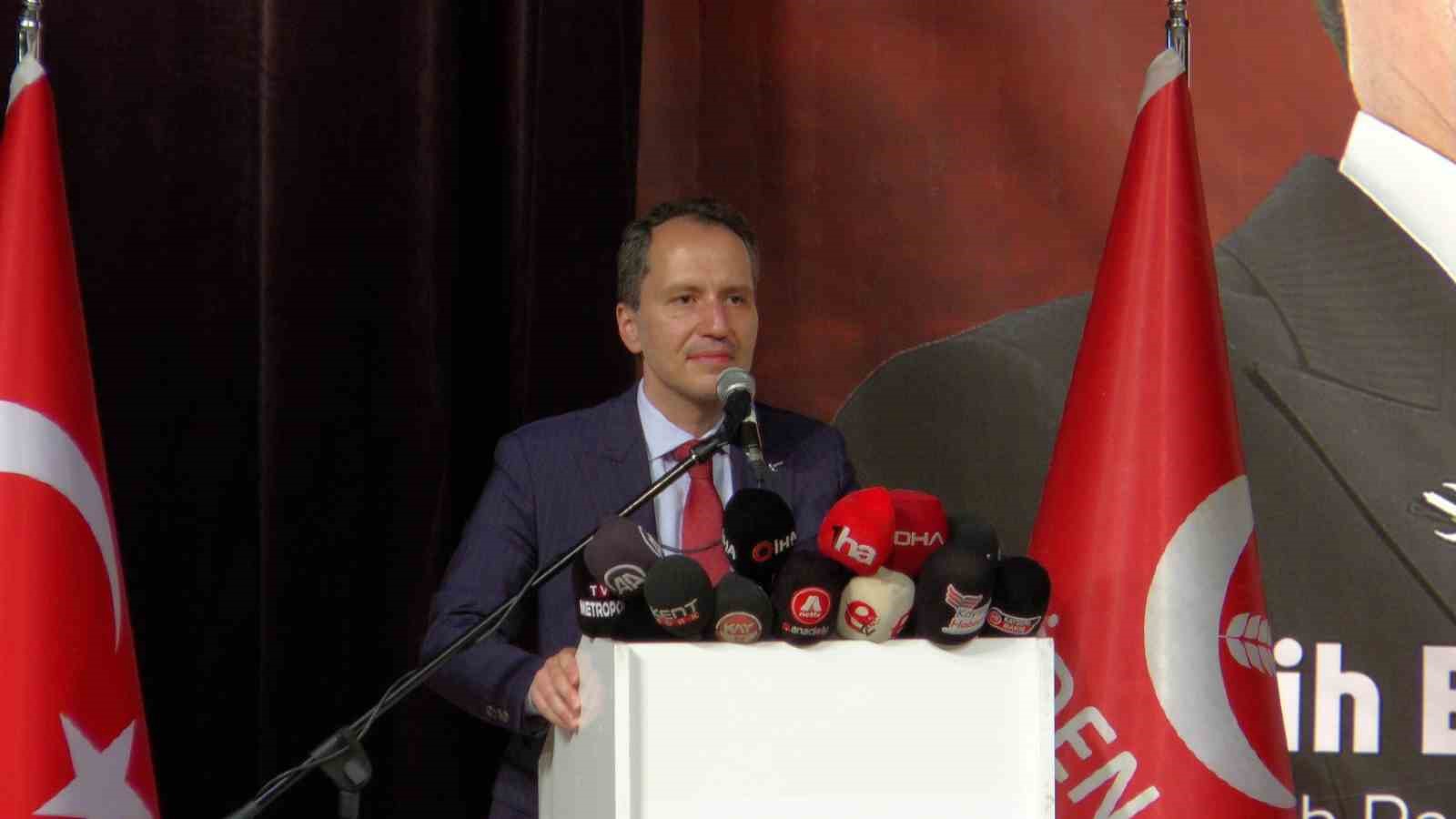 YENİDEN REFAH PARTİSİ (YRP) GENEL BAŞKANI FATİH ERBAKAN, KAYSERİ’DE PARTİLERLE