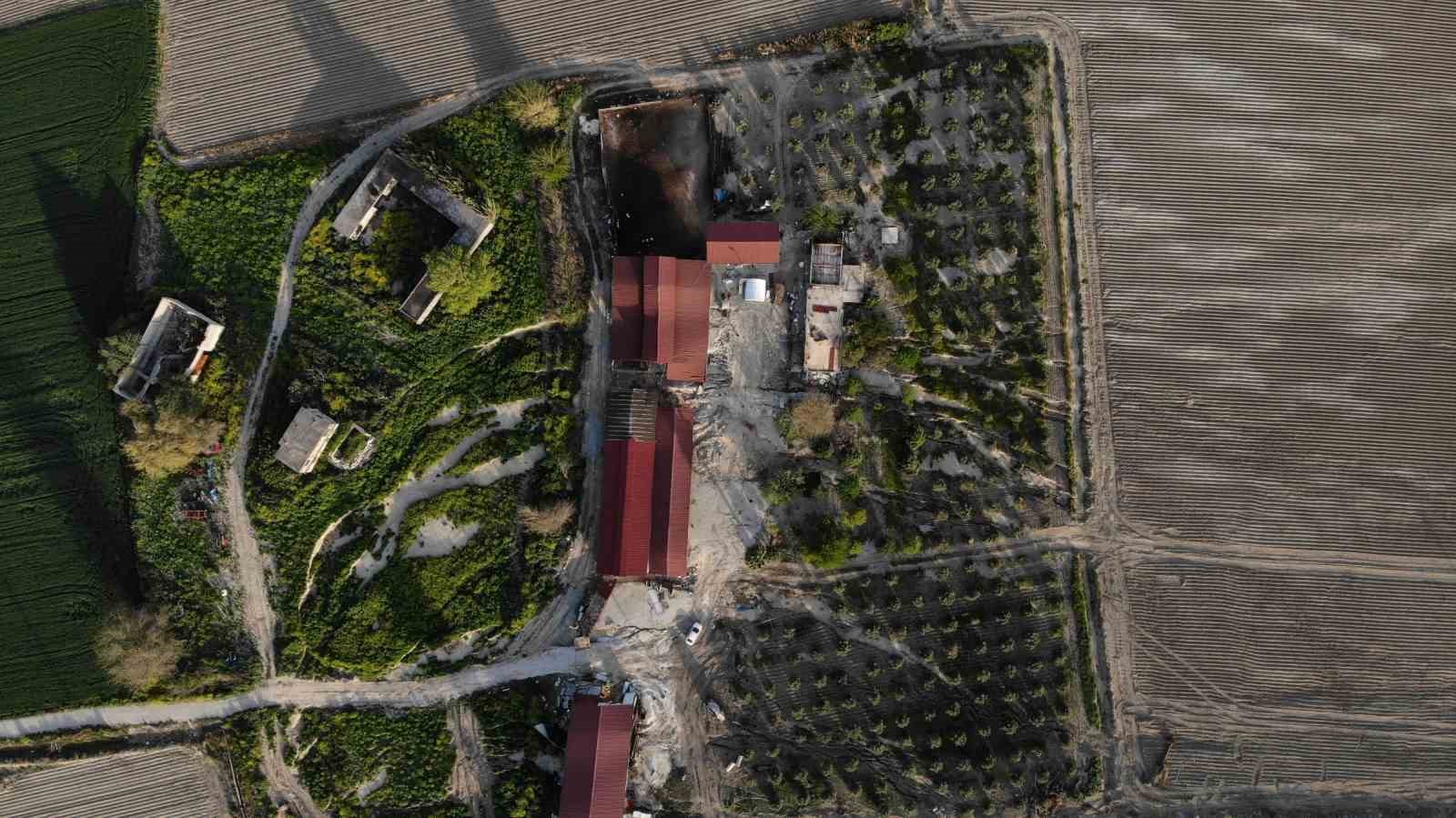 HATAY’IN ANTAKYA İLÇESİNDEKİ BİR ÇİFTLİKTE FAY HATTI NEDENİYLE DERİN YARIKLAR