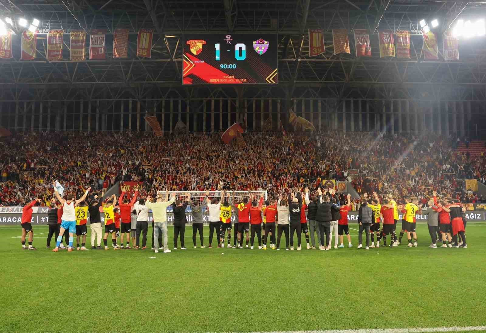 SPOR TOTO 1. LİG EKİPLERİNDEN GÖZTEPE, LİGİN SONUNA KADAR EGE