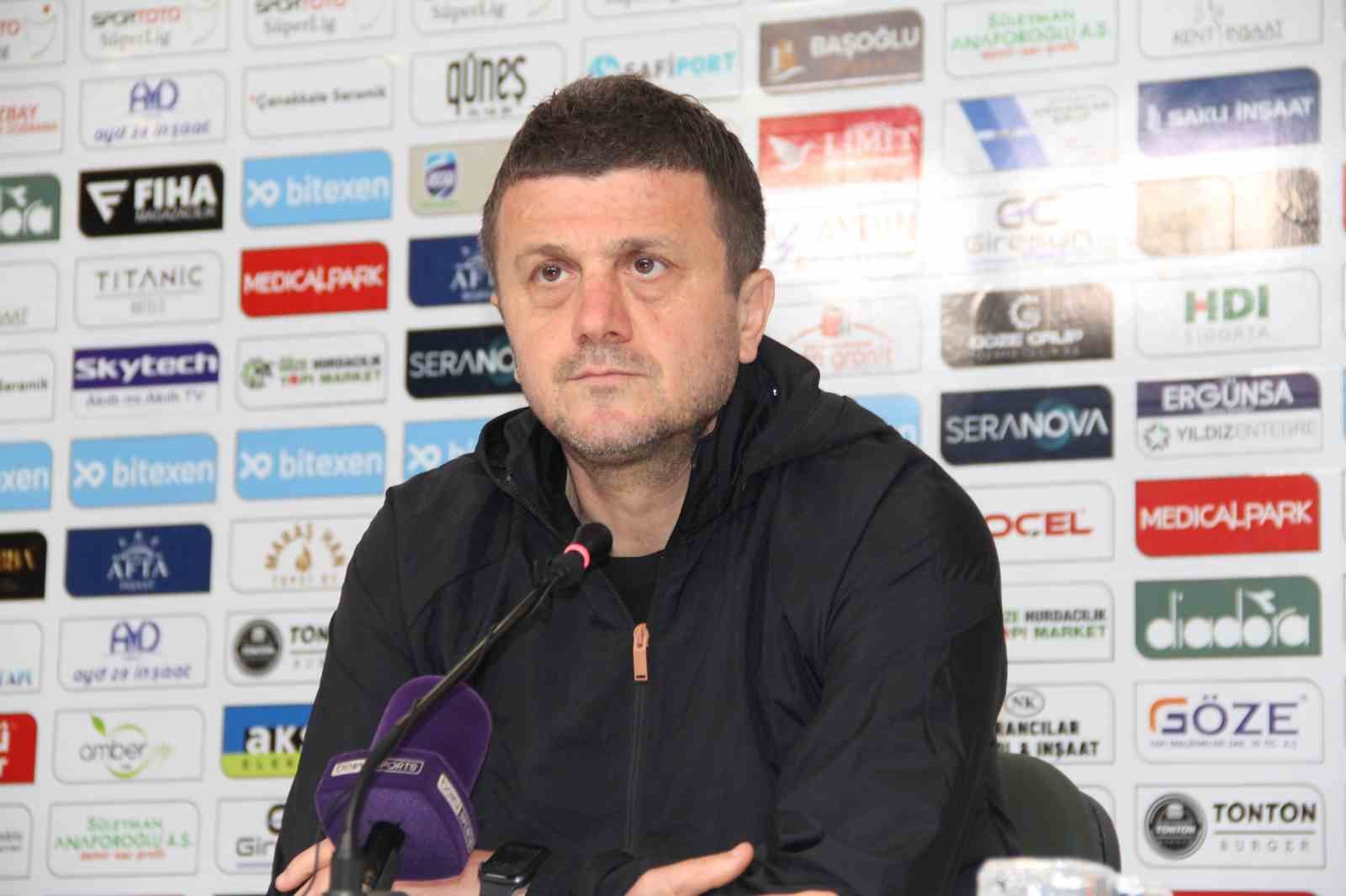 GİRESUNSPOR TEKNİK DİREKTÖRÜ HAKAN KELEŞ, GALİBİYETLE SONUÇLANDIRDIKLARI SİVASSPOR MAÇININ ARDINDAN