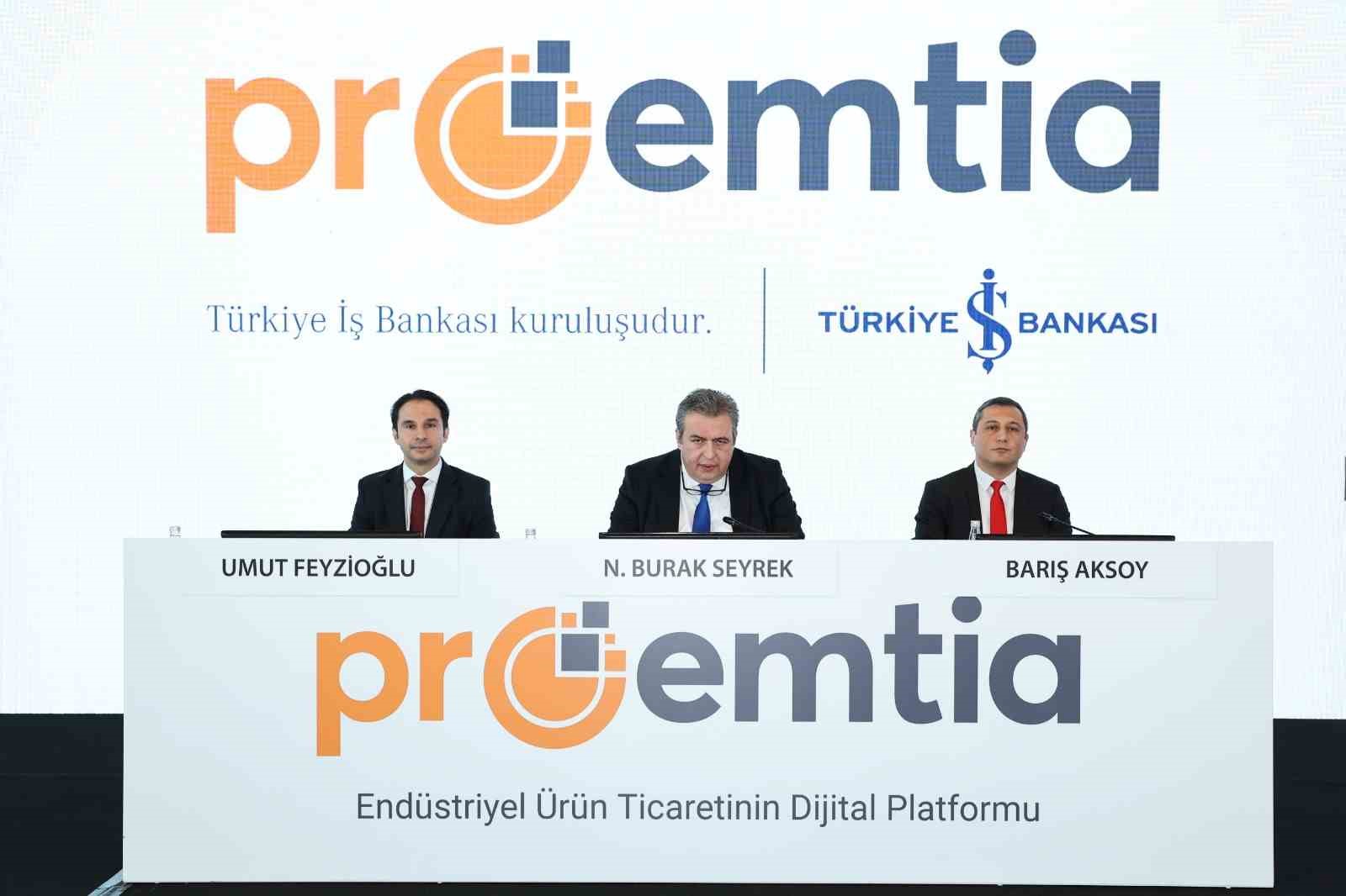 TÜRKİYE İŞ BANKASI, ENDÜSTRİYEL ÜRÜNLERİN TİCARETİNE ARACILIK ETMEK AMACIYLA DİJİTAL