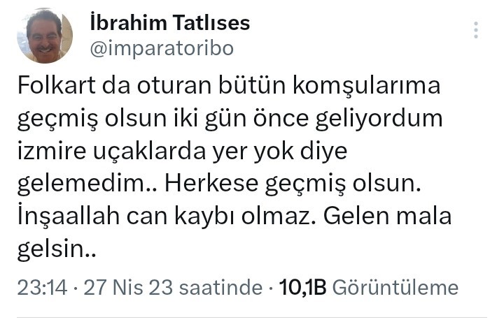 ÜNLÜ SANATÇI İBRAHİM TATLISES'İN İZMİR NARLIDERE'DE OTURDUĞU ÜNLÜ SİTE ALEVLERE