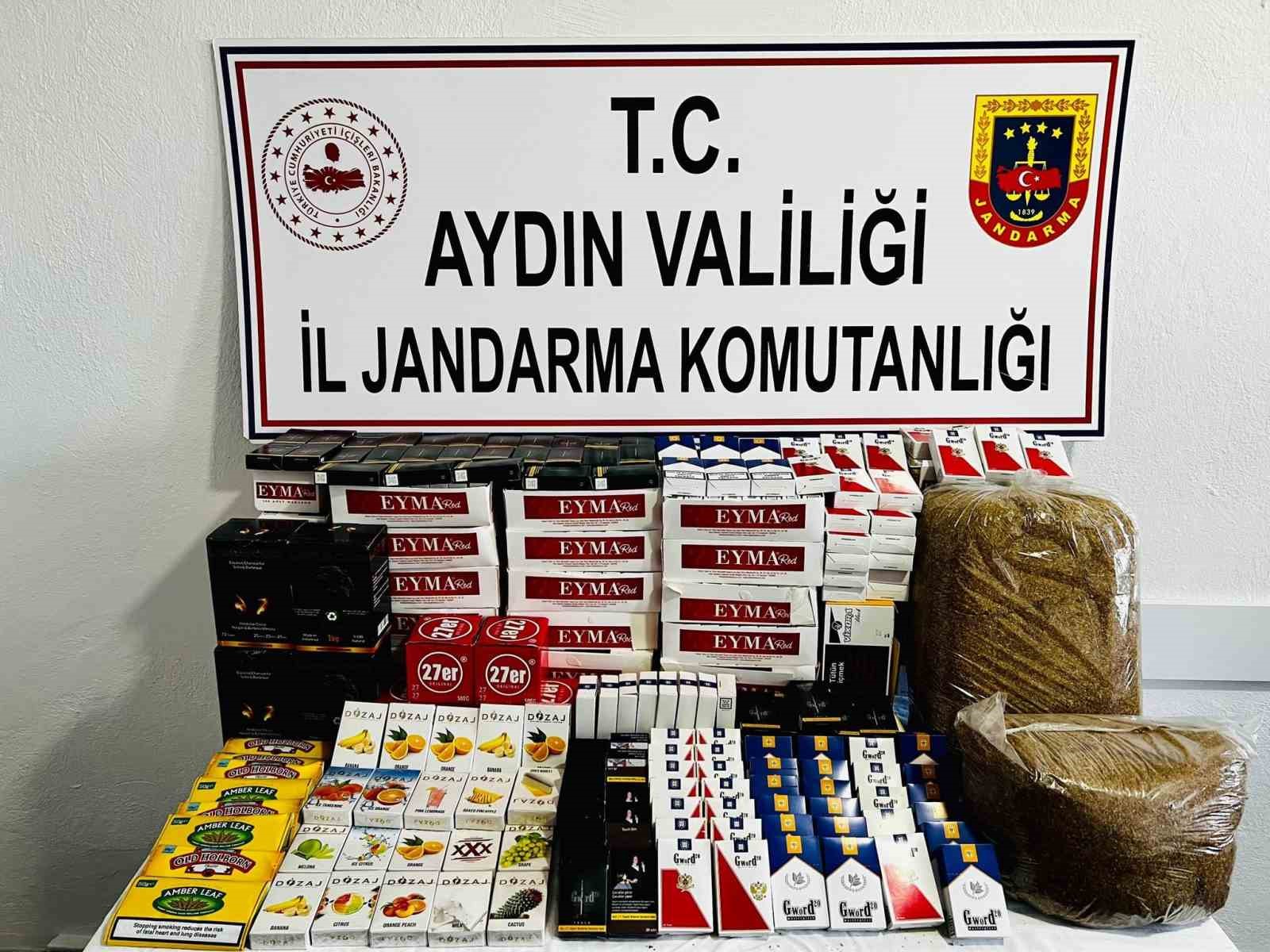 AYDIN (İHA) – AYDIN’IN KUŞADASI İLÇESİNDE KAÇAK SİGARA İMALATHANESİNE YAPILAN
