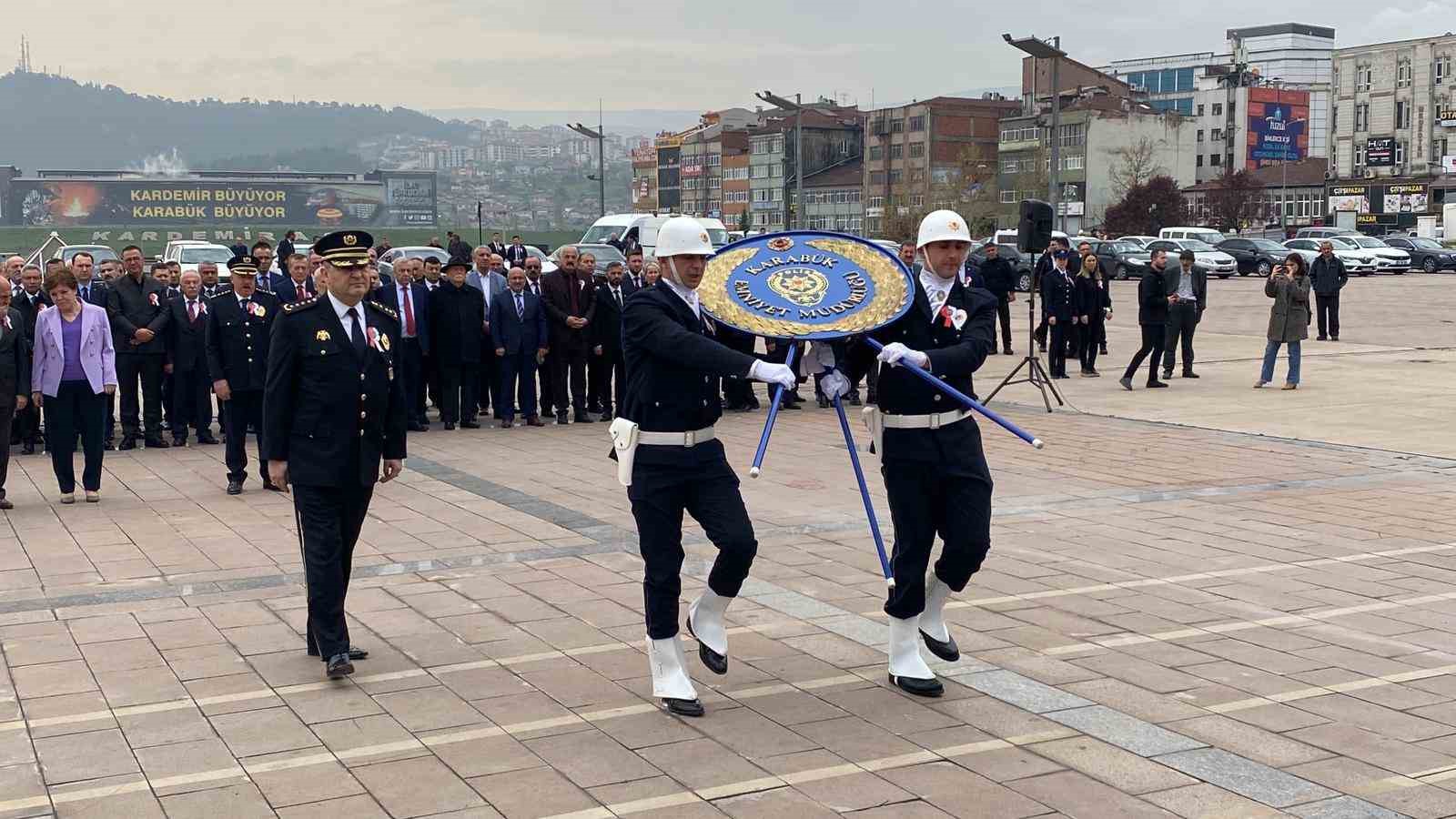 KARABÜK'TE, TÜRK POLİS TEŞKİLATI’NIN KURULUŞUNUN 178. YIL DÖNÜMÜ TÖRENLE KUTLANDI.