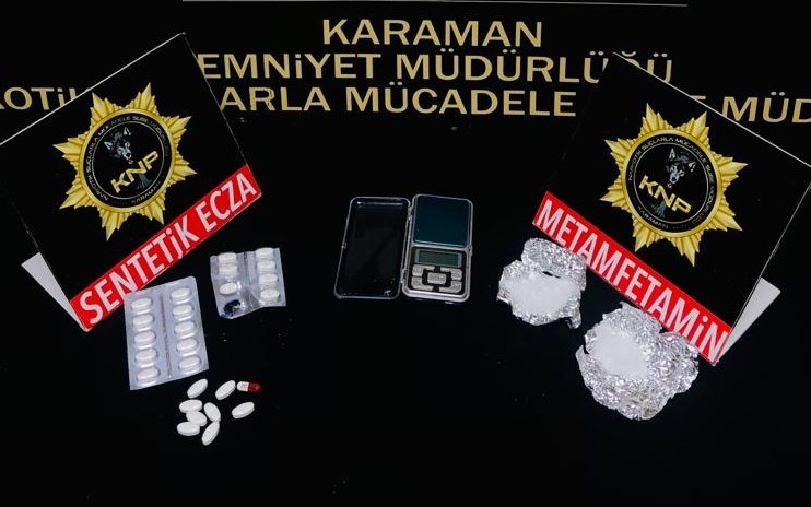 KARAMAN’DA UYUŞTURUCU İLE YAKALANAN 1 KİŞİ TUTUKLANDI.