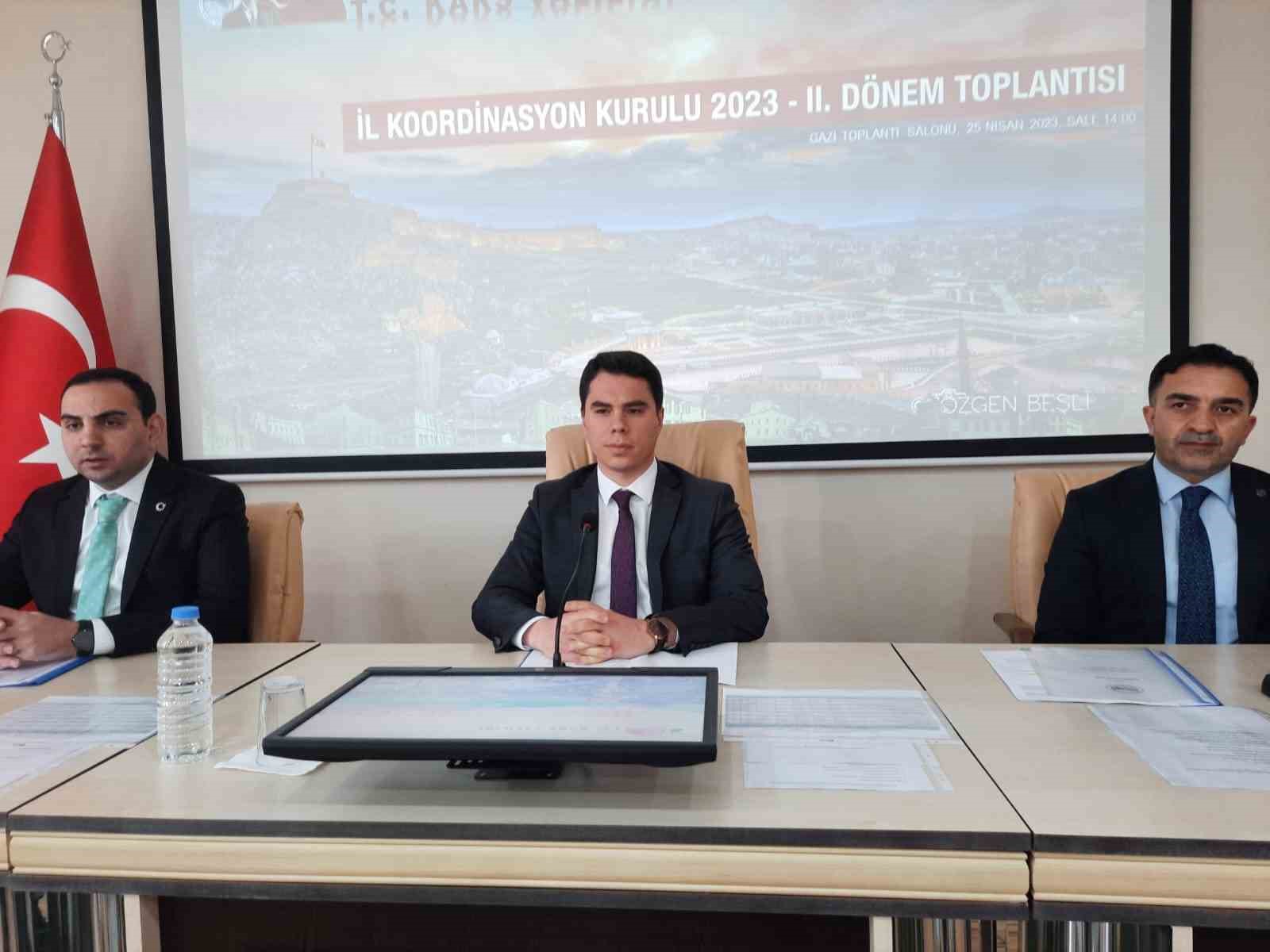 KARS’TA İL KOORDİNASYON KURULU TOPLANTISI YAPILDI(KARS-İHA)